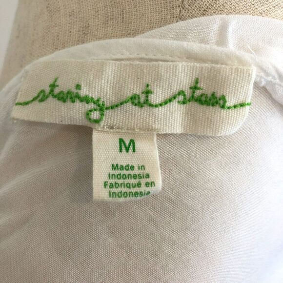 Embroidered Cutout Handkerchief Top Medium - Picture 5 of 5